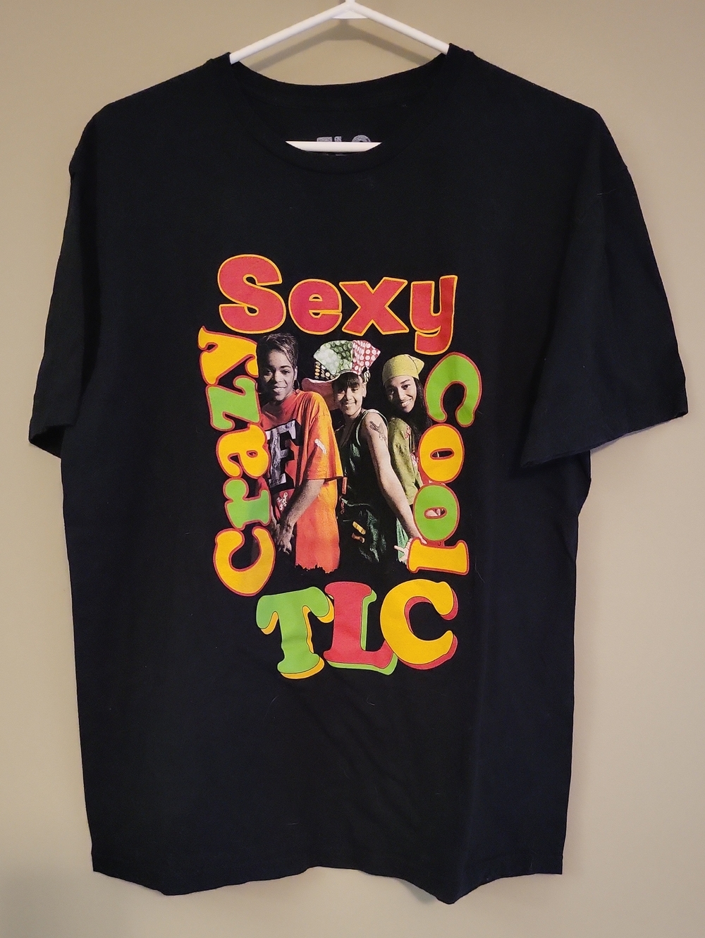 TLC official concert black tee shirt